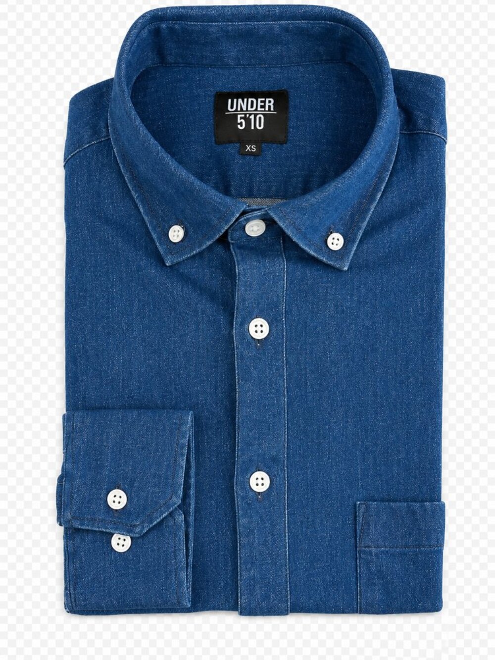 Men's XS Under510 Dark Denim Long Sleeve Shirt Button Down Under 510